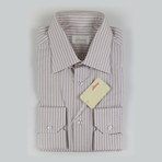 Tommy Striped Cotton Slim Fit Dress Shirt // Multi-Color (US: 15.75R)