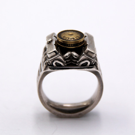 Ring // V8 Vintage // White + Yellow (5)