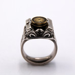 Ring // V8 Vintage // White + Yellow (8.5)