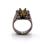 Ring // V8 Racing // White + Yellow (8)