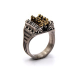 Ring // V8 Racing // White + Yellow (8)