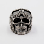 Ring // Skull Pilot // White (5)