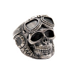 Ring // Skull Pilot // White (5)