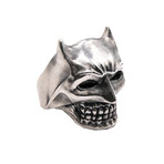 Ring // Bat Skull // White (5)