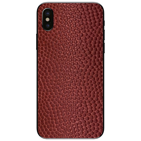 Horween Football // Leather Skin // iPhone XS