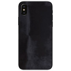 Black Pony Hair // Leather Skin // iPhone XS