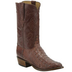 Brown American Alligator / Sienna Calf Cowboy (US: 7.5)