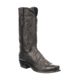 Stn-Anthracite Md Goat Cowboy Boots // Stonewashed Anthracite Grey (US: 9.5)