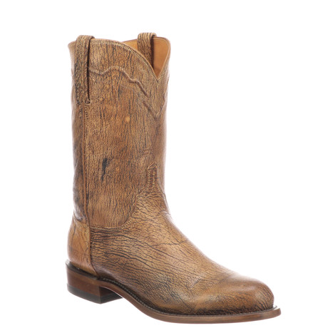 Tn Burn Old English Goat Cowboy Boots // Tan Burnished // EE (Wide) (US: 7.5)