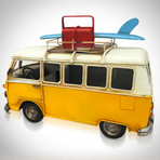 60'S Volkswagen // Handmade Metal Yellow Bus