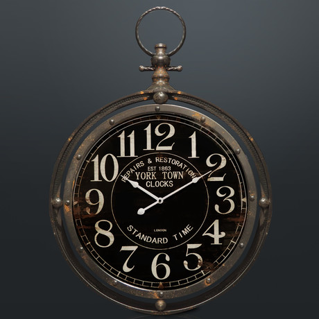 York Town Clocks Est 1863 // Wall Art Clock