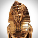 Egyptian Pharaoh Ramses Ii //On Hieroglyphs Throne // Fine Art Statue