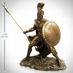 Spartan Warrior King Leonidas Battle Pose// Cast Bronze Statue