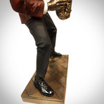 Jazz Man Charlie Parker & Saxophone // Cast Bronze Statue