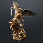 Archangel Michael Fighting Lucifer // Cast Bronze Statue