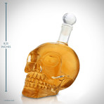 Skull Head 3D // Spirit Glass Decanter
