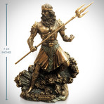 Greek God Of The Sea Poseidon // Cast Bronze Statue