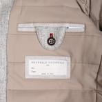 Emerey Gray Puffer Jacket W Hood // Gray (XL)