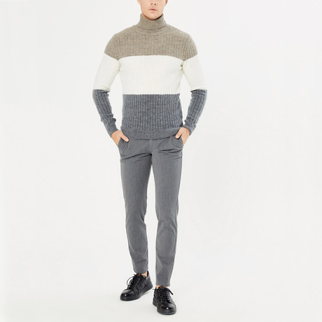Fisherman Sweater // Beige (M)