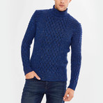 Crylie Fisherman Sweater // Sax (M)