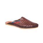 Daily Style Leather Sandals // Brown + Blue + Red (UK: 8)