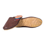 Daily Style Leather Sandals // Brown + Blue + Red (UK: 10)