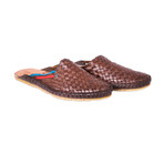 Daily Style Leather Sandals // Brown + Blue + Red (UK: 9)