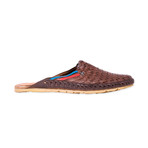 Daily Style Leather Sandals // Brown + Blue + Red (UK: 8)