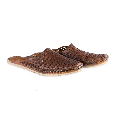 Daily Style Leather Sandals // Brown (UK: 10)