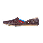 Holas Leather Sandals // Brown + Blue + Red (UK: 13)