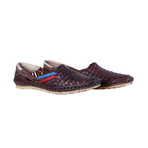 Holas Leather Sandals // Brown + Blue + Red (UK: 6)