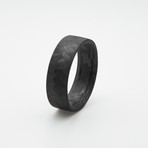 Pure Carbon Fiber Ring // Diagonal Pattern // Matte Finish (Size 6)
