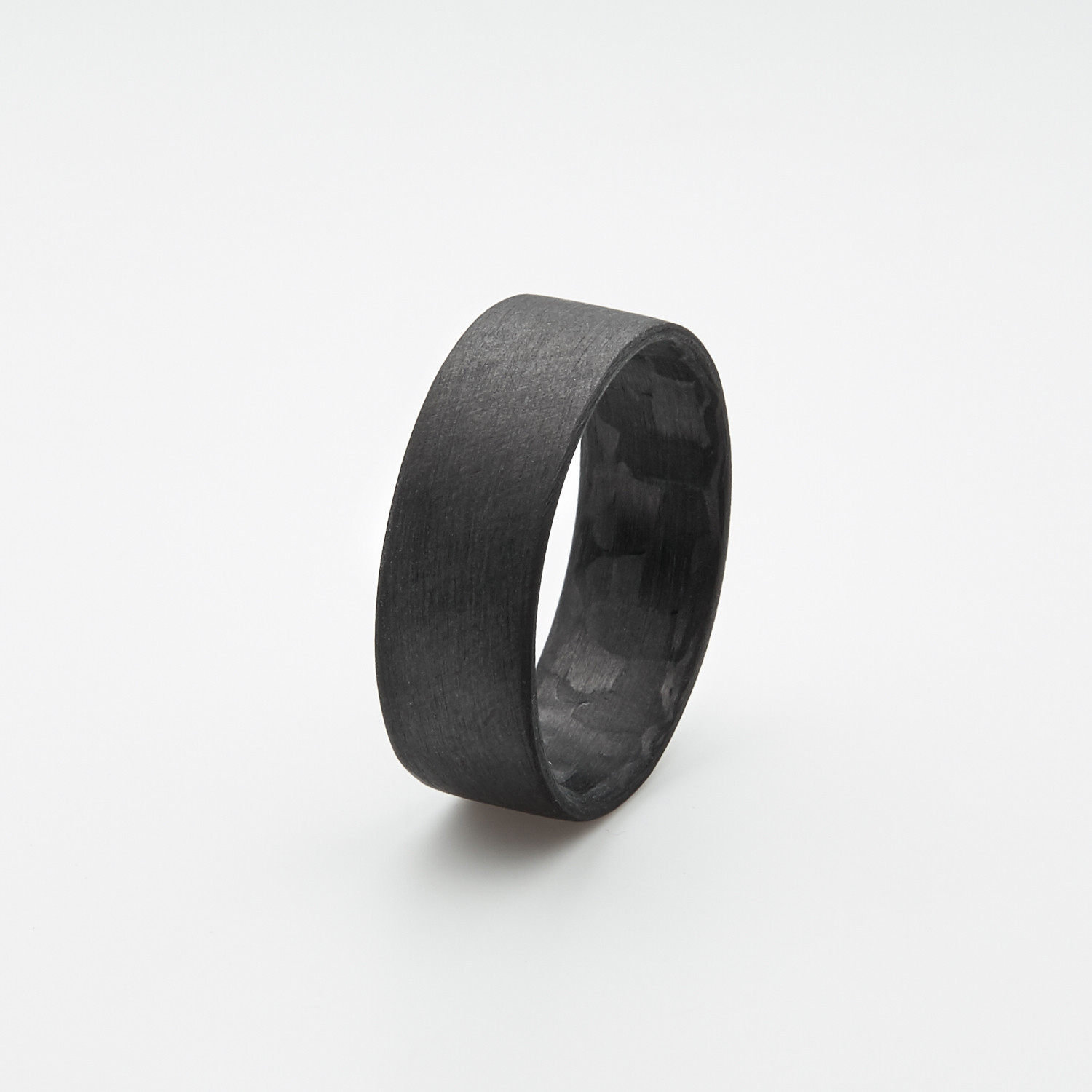 Pure Carbon Fiber Ring // Ultra-Thin (Size 9) - KO Kreations - Touch of