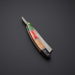 Rainbow Bow Damascus Steel Blade // SH-9