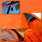 Dome Camping Tent (Orange)