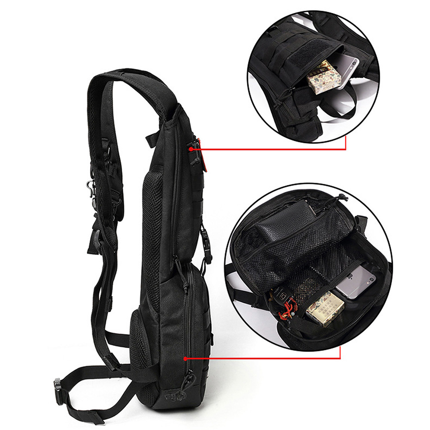 Hydration BackPack (Black) - Invictus Edge - Touch of Modern