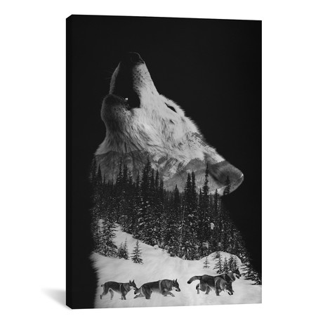 Wolfpack // Andreas Lie (26"W x 18"H x 0.75"D)