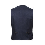 Afrojack Blue Pinstripe Suit Vest // Blue (Euro: 48)