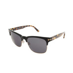 Men's Louis Sunglasses // Shiny Black And Tortoise + Gray