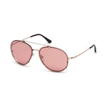 Tom Ford // Dickon Sunglasses // Rose Gold + Pink