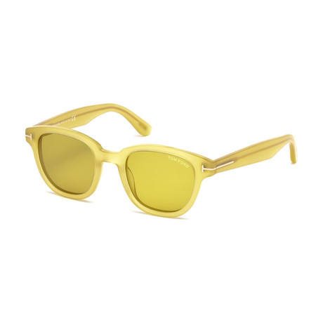 Men's Garett Sunglasses // Yellow Crystal + Yellow