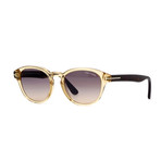 Men's Von Bulow Sunglasses // Crystal Beige + Purple Gradient