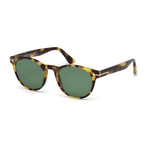 Men's Palmer Sunglasses // Light Havana + Green