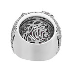 Stefan Hafner Promise 18k White Gold Diamond + Ruby Ring I // Ring Size: 7