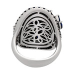 Stefan Hafner Angelica 18k White Gold Diamond + Sapphire Ring // Ring Size: 6.75