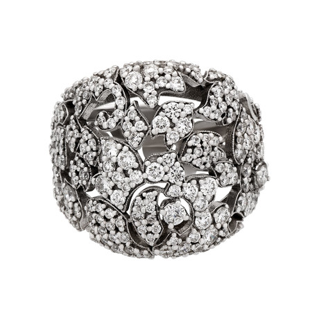 Stefan Hafner Aristocratica 18k White Gold Diamond Ring // Ring Size: 6.75