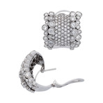 Stefan Hafner 18k White Gold Diamond Earrings // 6.61 ct. Diamond