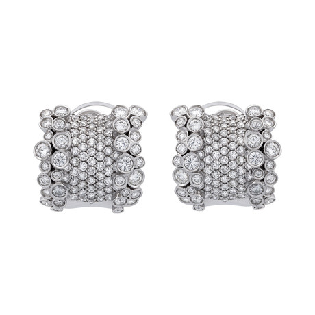 Stefan Hafner 18k White Gold Diamond Earrings // 6.61 ct. Diamond