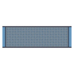 Buddhist Floral Wool + Silk Blend Scarf // Blue