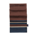 Flower Lattice Silk Twill Scarf // Brown